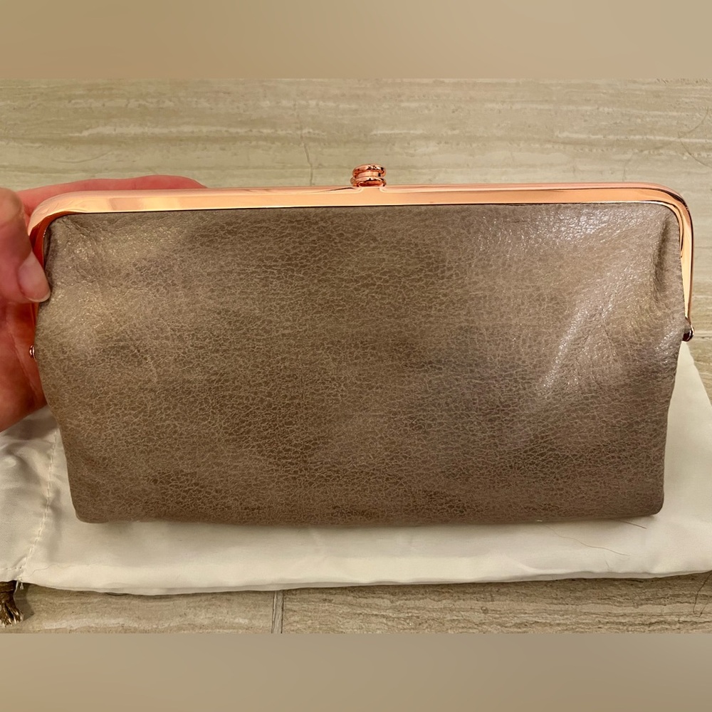 Hobo Lauren Clutch with Rose Gold